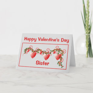 Valentine pour carte soeur