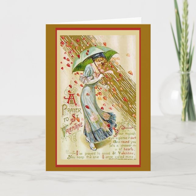 Valentine Prayer Feiertagskarte (Vorderseite)