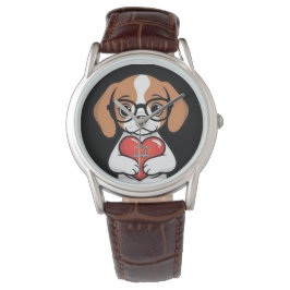 Valentine Puppy Armbanduhr