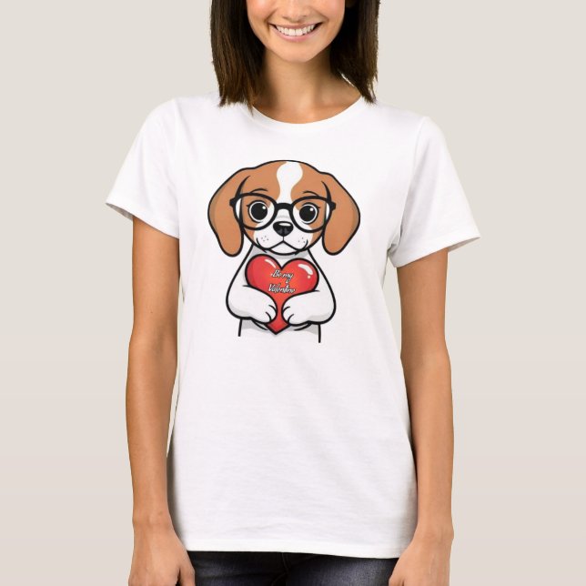 Valentine Puppy T-Shirt (Vorderseite)
