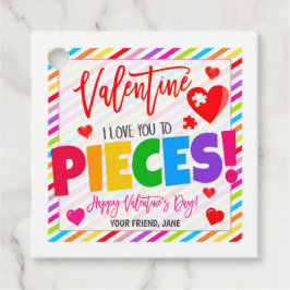 Valentine Puzzle Geschenk Tag Geschenkanhänger