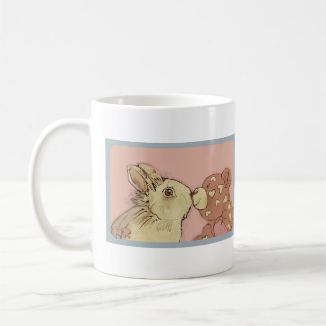 Valentine Rabbit und Teddy Bear Tasse (Links)