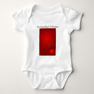 Valentine Red Hearts Baby Strampler