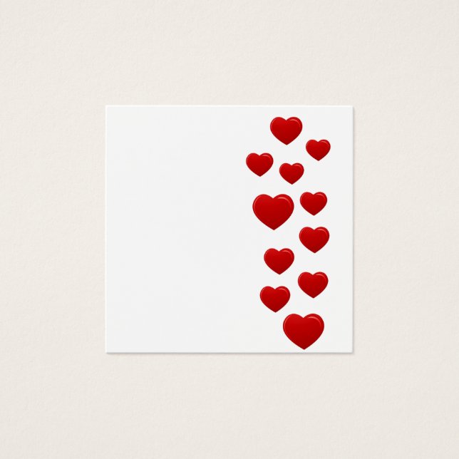 Valentine Red Hearts - Motif de coeur romantique (Devant)