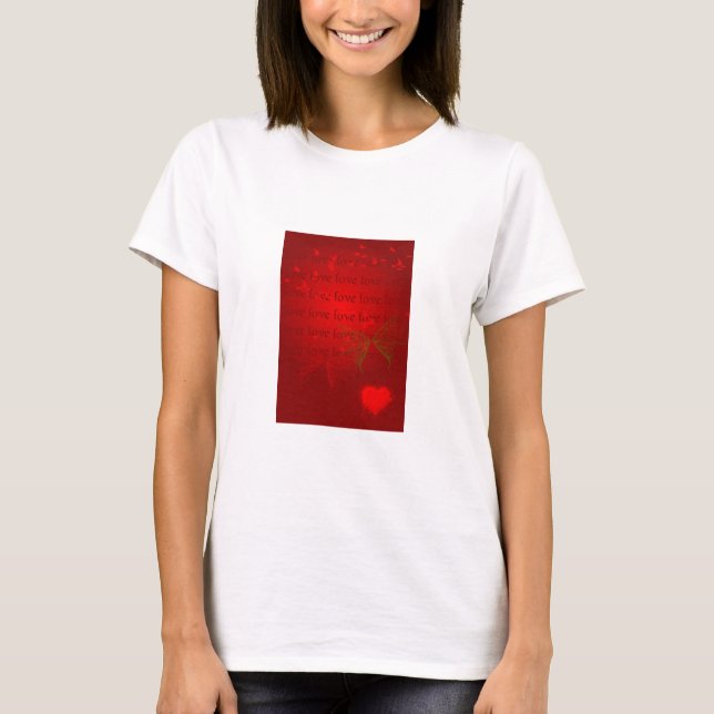 Valentine Red Hearts T-Shirt (Vorderseite)