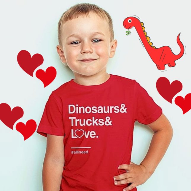 Valentine Redewendungen Kinder Dinosaurier-Hemden T-Shirt (Von Creator hochgeladen)