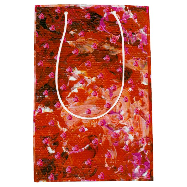 Valentine Reds - grenzenlos Mittlere Geschenktüte (Vorderseite)