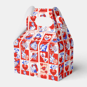Valentine Retro Liebe schlägt Niedliche Muster Geschenkschachtel