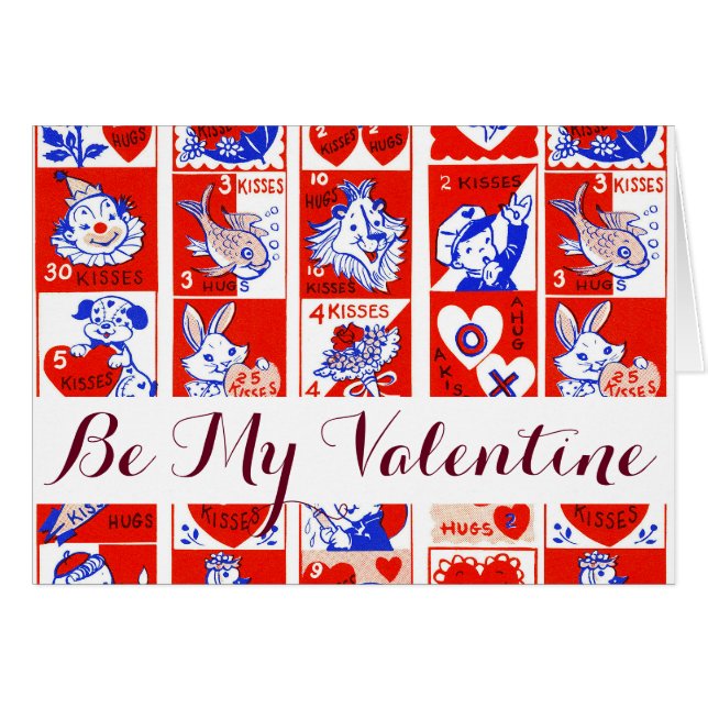 Valentine Retro Love Hugs Motif (Devant horizontal)