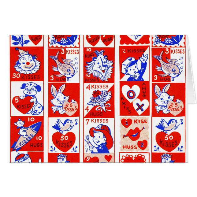 Valentine Retro Love Hugs Motif (Devant horizontal)