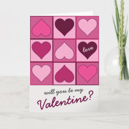 Valentine Rosa Grafik hebt Text nach unten Feiertagskarte