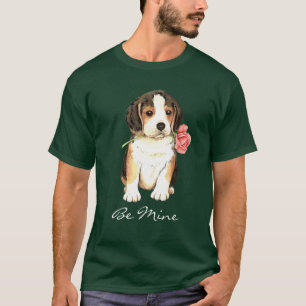 Valentine Rose Beagle T-Shirt
