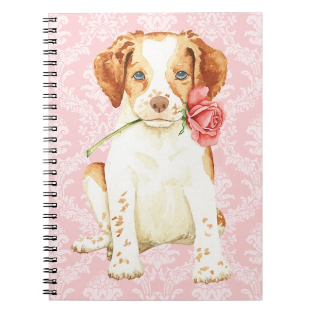 Valentine Rose Brittany Notizblock (Vorderseite)