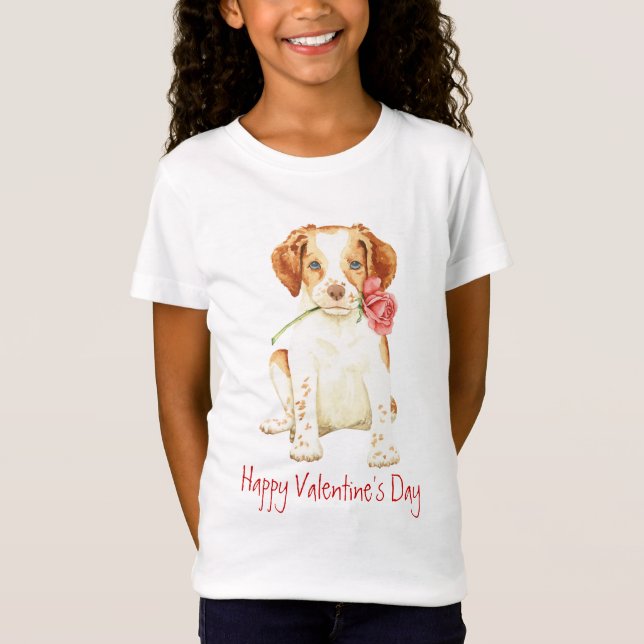 Valentine Rose Brittany T-Shirt (Vorderseite)