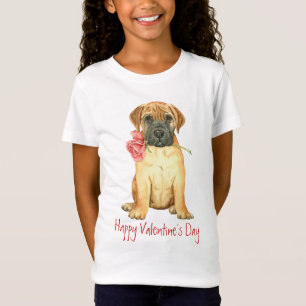 Valentine Rose Bullmastiff T - Shirt