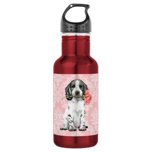Valentine Rose English Cocker Spanisch Wasser Flas Edelstahlflasche
