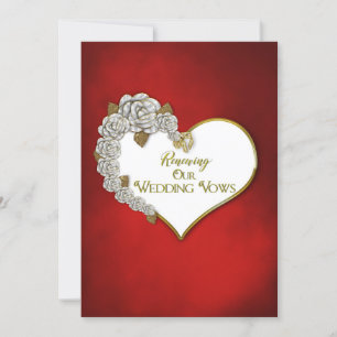 Valentine/Rose - Erneuerende Hochzeitssöhne Invivi Einladung