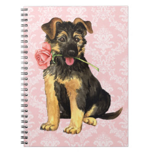Valentine Rose GSD Notizblock