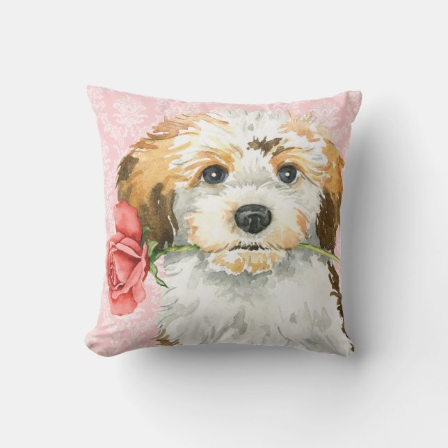 Valentine-Rose Havanese Kissen (Vorderseite)