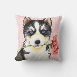 Valentine Rose Husky Kissen