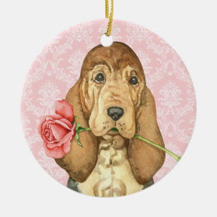 Valentine Rose Keramikornament