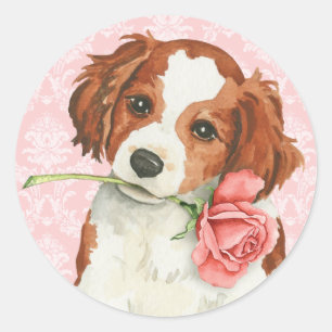 Valentine Rose Kooiker Runder Aufkleber