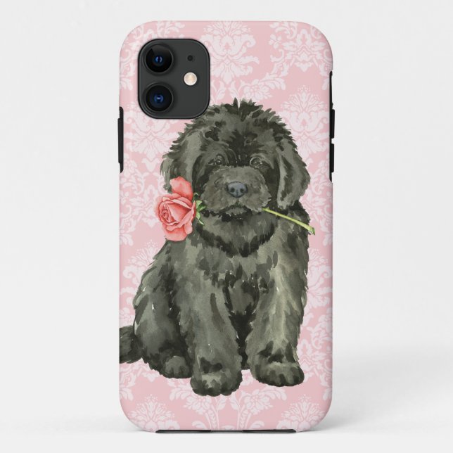 Valentine-Rose Neufundland Case-Mate iPhone Hülle (Rückseite)