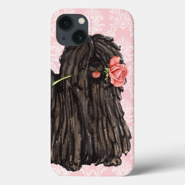 Valentine Rose Puli Case-Mate iPhone Hülle (Rückseite)