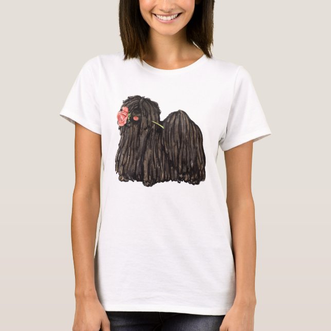 Valentine-Rose Puli T-Shirt (Vorderseite)