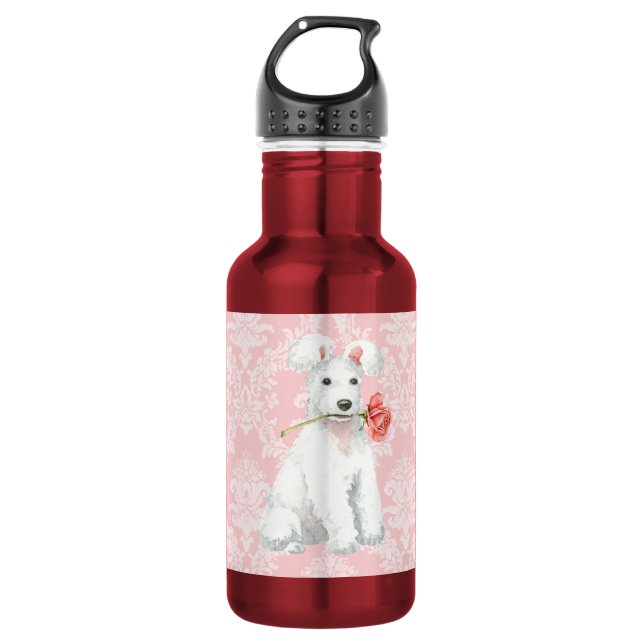 Valentine Rose Pumi Wasserflasche (Vorderseite)