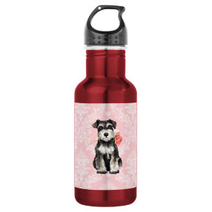 Valentine-RoseminiSchnauzer Trinkflasche