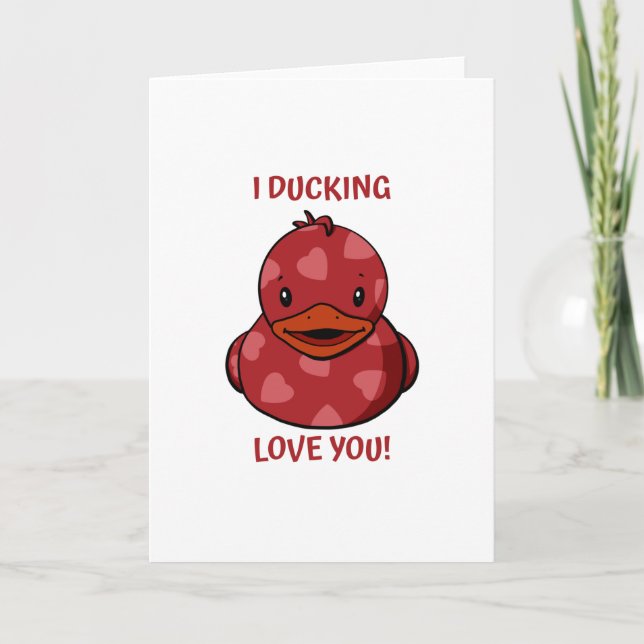 Valentine Rubber Duck Karte (Vorderseite)