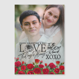 Valentine’s Day Cute Romantic  Photo Magnetkarte