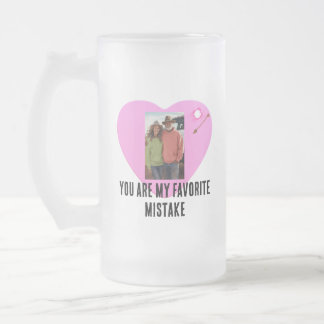 Valentine’s Day Funny Custom Mattglas Bierglas