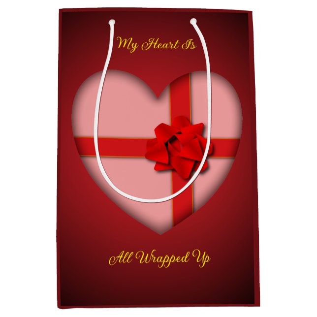 Valentine’s Day Gift Bag Mittlere Geschenktüte (Vorderseite)