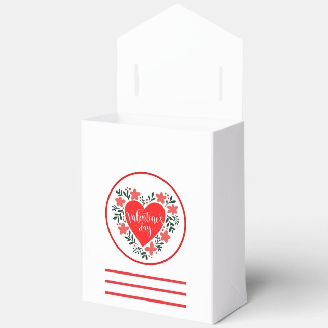 Valentine’s Day Gift Box Heart Floral Design Geschenkschachtel (Offen)