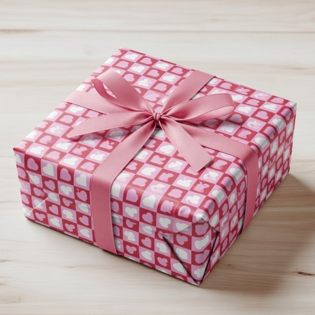 Valentine’s Day Gift Wrap Cute Love Geschenkpapier (Von Creator hochgeladen)
