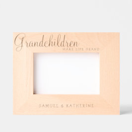 Valentine’s Day Grandchildren Make Life Grand Wood Geätzte Rahmen