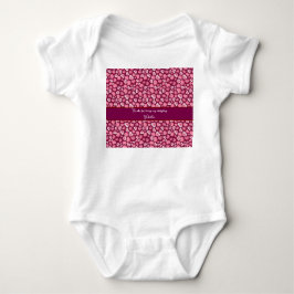 Valentine’s Day Love Hearts. Sweet and Glossy Hea Baby Strampler