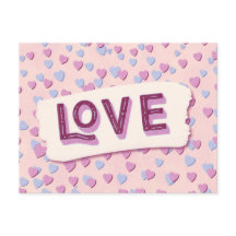Valentine’s Day Love Pink and Blue Hearts