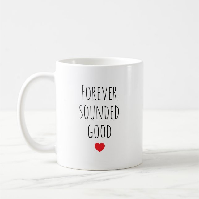 Valentine’s Day Minimal Love Quote Coffee Mug Kaffeetasse (Links)