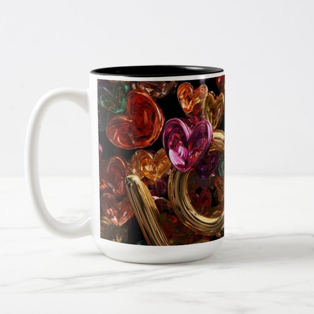 Valentine’s Day Mug | Romantic, Cute &Heartwarming Zweifarbige Tasse (Links)