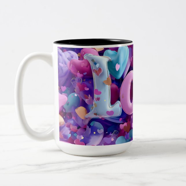 Valentine’s Day Mug | Romantic, Cute &Heartwarming Zweifarbige Tasse (Links)