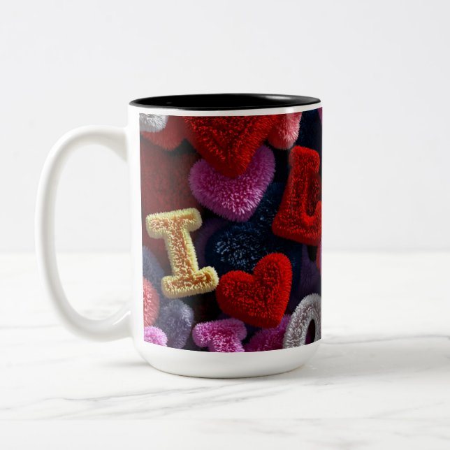 Valentine’s Day Mug | Romantic, Cute &Heartwarming Zweifarbige Tasse (Links)