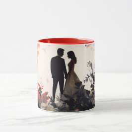  Valentine’s Day Romantic Couple Silhouette Love  Tasse