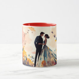  Valentine’s Day Romantic Couple Silhouette Love  Tasse