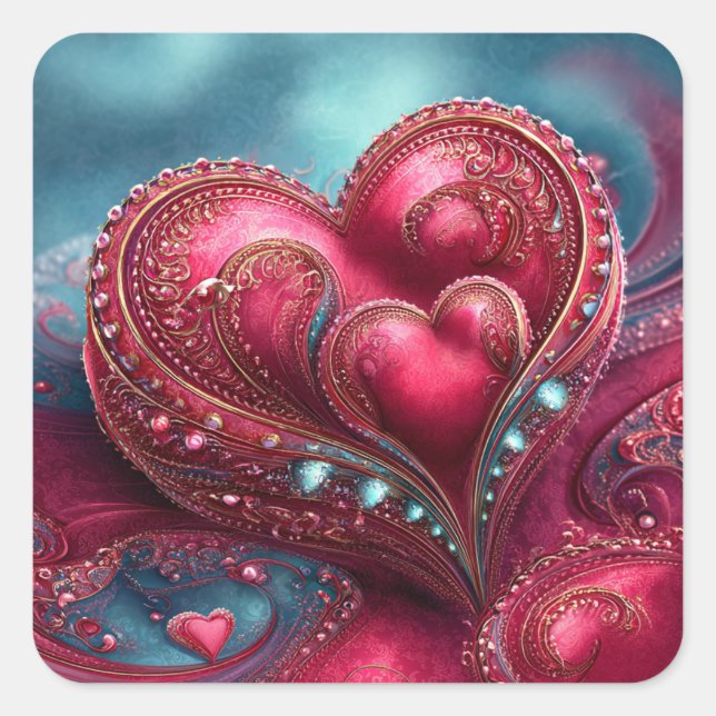 Valentine’s Day Stickers | Cute, Romantic  (Vorderseite)