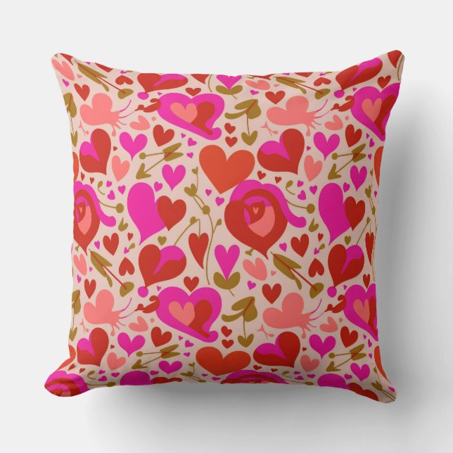 Valentine’s Day Throw Pillow Collection | Romantic Kissen (Vorderseite)