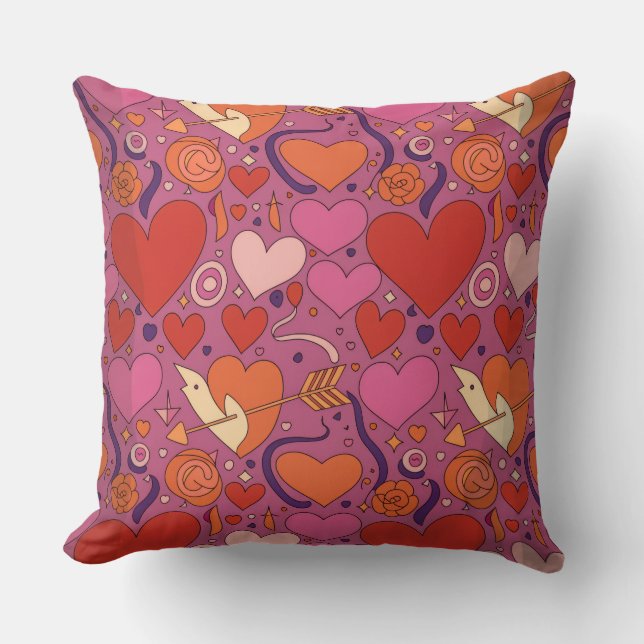 Valentine’s Day Throw Pillow Collection | Romantic Kissen (Vorderseite)