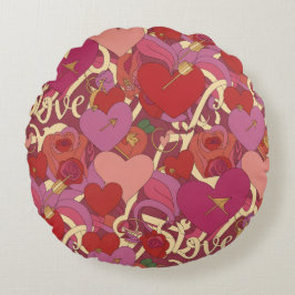 Valentine’s Day Throw Pillow Collection | Romantic Rundes Kissen